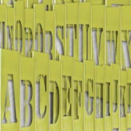 Accuform BRASS STENCILS CHARACTER SIZE 1 in NSR331 NSR331